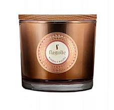 Ароматическая свеча в стакане "Ваниль и малина" - Flagolie Fragranced Candle Vanilla And Raspberry — фото N1