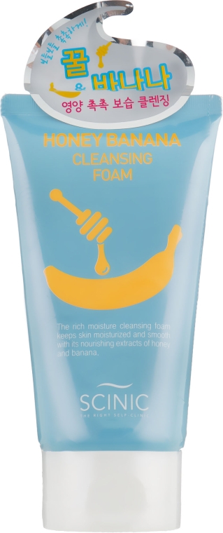 Пінка для вмивання з бананом і медом - Scinic Honey Banana Cleansing Foam