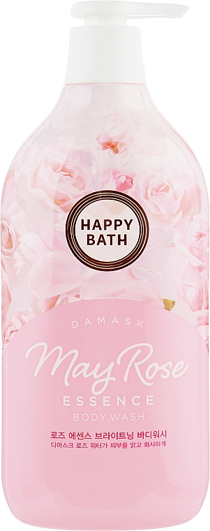 Гель для душа с экстрактом розы - Happy Bath May Rose Essence Brightening Body Wash