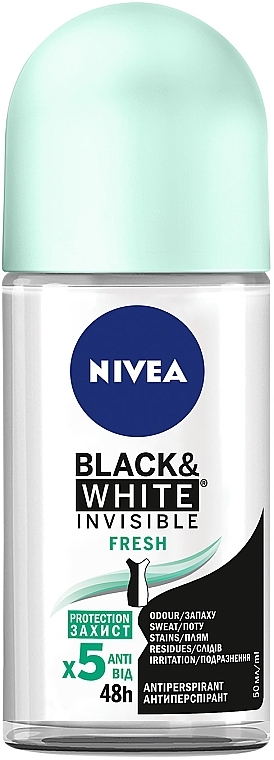 Антиперспірант "Чорне та Біле. Невидимий" - NIVEA Fresh — фото N1