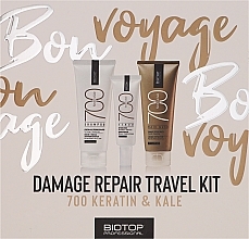 Духи, Парфюмерия, косметика Набор - Biotop 700 Travel Keratin + Kale (sh/75ml + mask/75ml + serum/30ml)