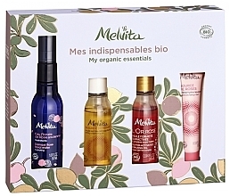 Парфумерія, косметика Набір - Melvita Indispensables Bio My Organic Essential (f/spray/50ml + g/oil/30ml + f/cr/10ml + b/oil/28ml)