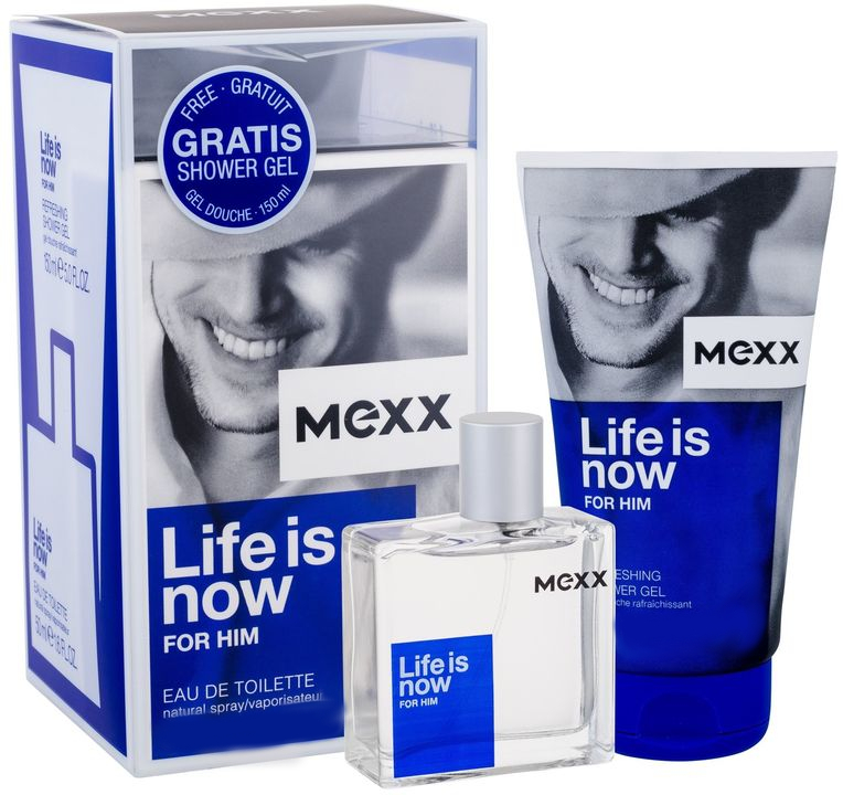 Mexx Life is Now for Him - Набор (edt/50ml + sh/gel/150ml)