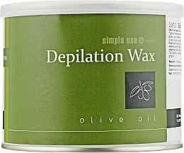 Теплий віск для депіляцї в банці "Оливкова олія" - Simple Use Beauty Depilation Wax — фото N1
