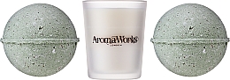 Набір - AromaWorks Light Range Lemongrass & Bergamot & Mini Aromabomb Gift Set (candle/10ml + 2xbomb/175g) — фото N2