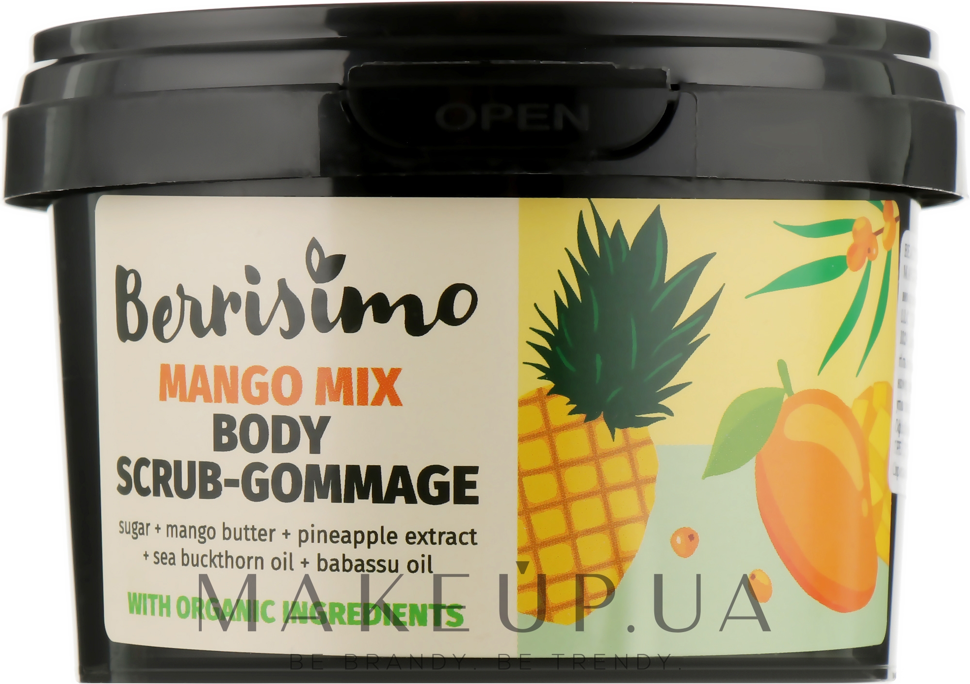 Скраб-гоммаж для тела - Beauty Jar Berrisimo Mango Mix Body Scrub-Gommage — фото 280g