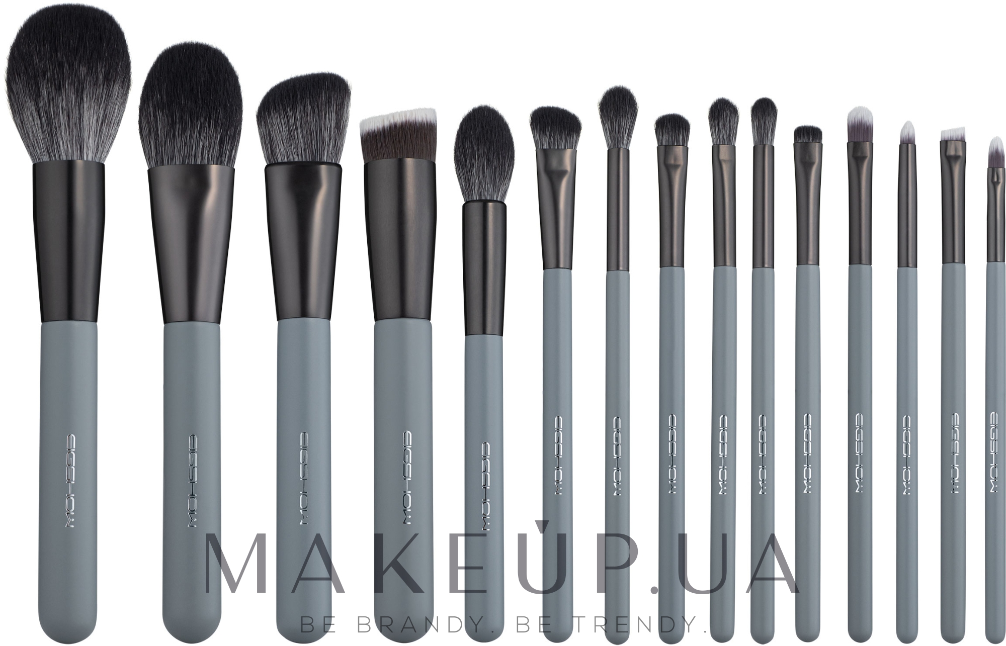 Набор кистей для макияжа, 15 шт - Eigshow Beauty Agate Grey Brush Kit — фото 15шт