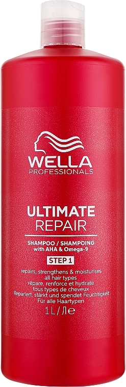 Шампунь для всех типов волос - Wella Professionals Ultimate Repair Shampoo With AHA & Omega-9 — фото N6