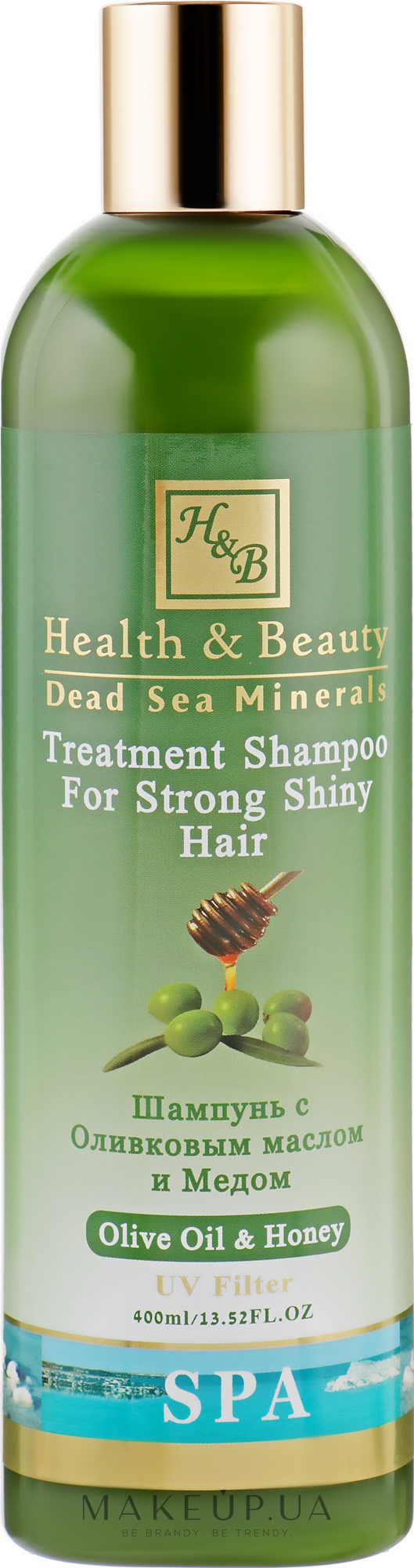 Шампунь для волосся з додаванням оливкового масла і меду - Health And Beauty Olive Oil & Honey Shampoo for Strong Shiny Hair — фото 400ml