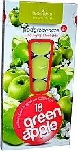 Чайні свічки "Зелене яблуко", 18 шт. - Admit Tea Light Essences Of Life Candles Green Apple — фото N1