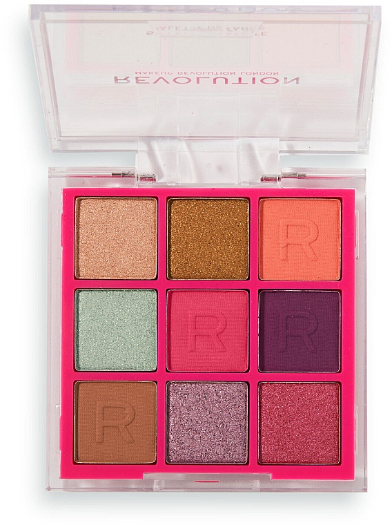 Палетка тіней - Makeup Revolution Neon Heat Eyeshadow Palette Tropic Pink — фото N3
