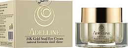 Крем для кожи вокруг глаз с муцином улитки и золотом - Adelline 24k Gold Snail Eye Cream — фото N2