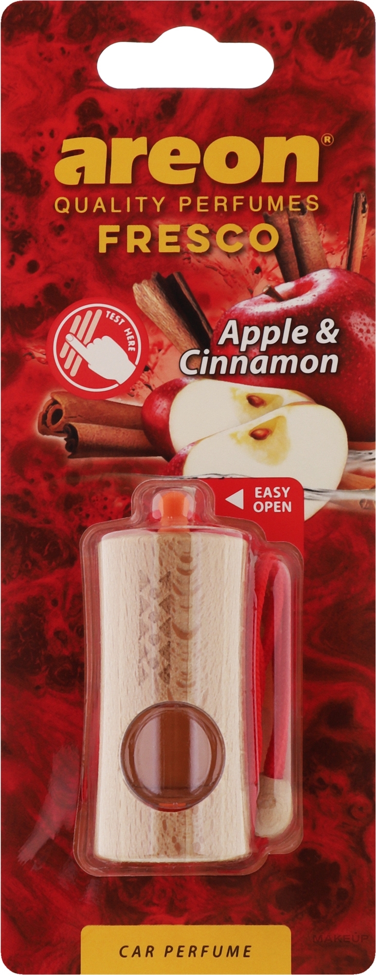 Ароматизатор для авто "Яблоко и корица" - Areon Fresco New Apple & Cinnamon Car Perfume — фото 4ml