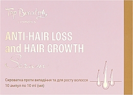Сироватка проти випадіння та для росту волосся - Top Beauty Anti-Hair Loss and Hair Growth Serum — фото N1
