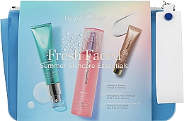 Духи, Парфюмерия, косметика Набор - HydroPeptide Fresh Faced Summer Skincare Essentials (cr/15ml + em/30ml + spr/ser/100ml + bag)