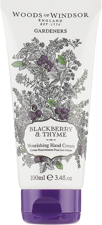 Питательный крем для рук - Woods of Windsor Blackberry & Thyme Hand Cream — фото N1