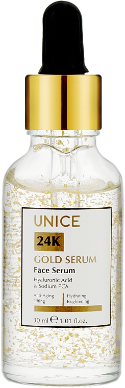 Золотая сыворотка для лица - Unice 24K Gold Serum — фото N1