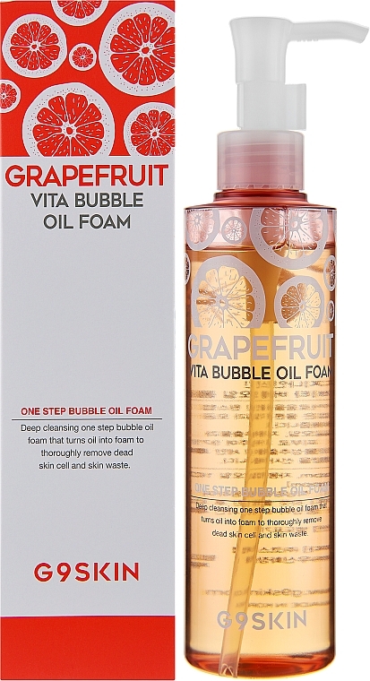 Пенка для умывания с экстрактом грейпфрута - G9Skin Grapefruit Vita Bubble Oil Foam — фото N2