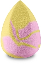 Спонж для макияжа, средний, розовый с желтым - Boho Beauty Bohomallows Medium Cut Pink Lemon — фото N2