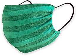 Маска трикотажная многоразовая с карманом, зеленая - Piel Cosmetics Safe Care — фото N1