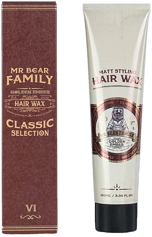 Воск для укладки волос - Mr. Bear Family Golden Ember Hair Wax — фото N1