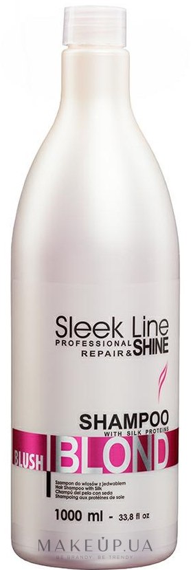 Шампунь для волос - Stapiz Sleek Line Blush Blond Shampoo — фото 1000ml