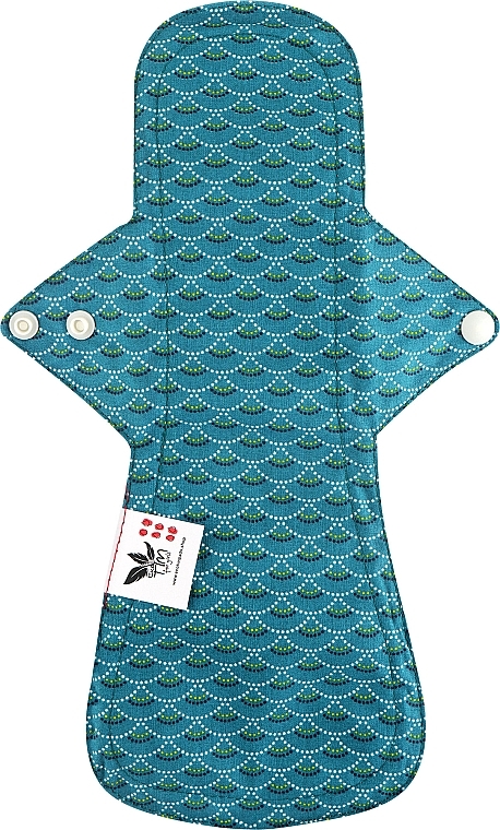 Многоразовая прокладка для менструации Ночная, 6 капель, рыбка бирюзовая - Ecotim For Girls — фото N1