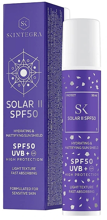 Увлажняющий крем-флюид для лица - Skintegra Solar II SPF50 — фото N1