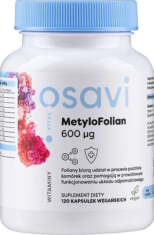 Капсули фолієвої кислоти «Метилофоліан 600 mg» - Osavi MetyloFolian 600 µg — фото N1