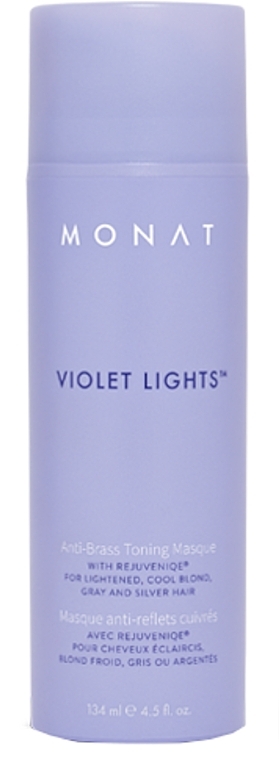 Нейтралізувальна маска для волосся - Monat Violet Lights Anti-Brass Toning Masque — фото N1