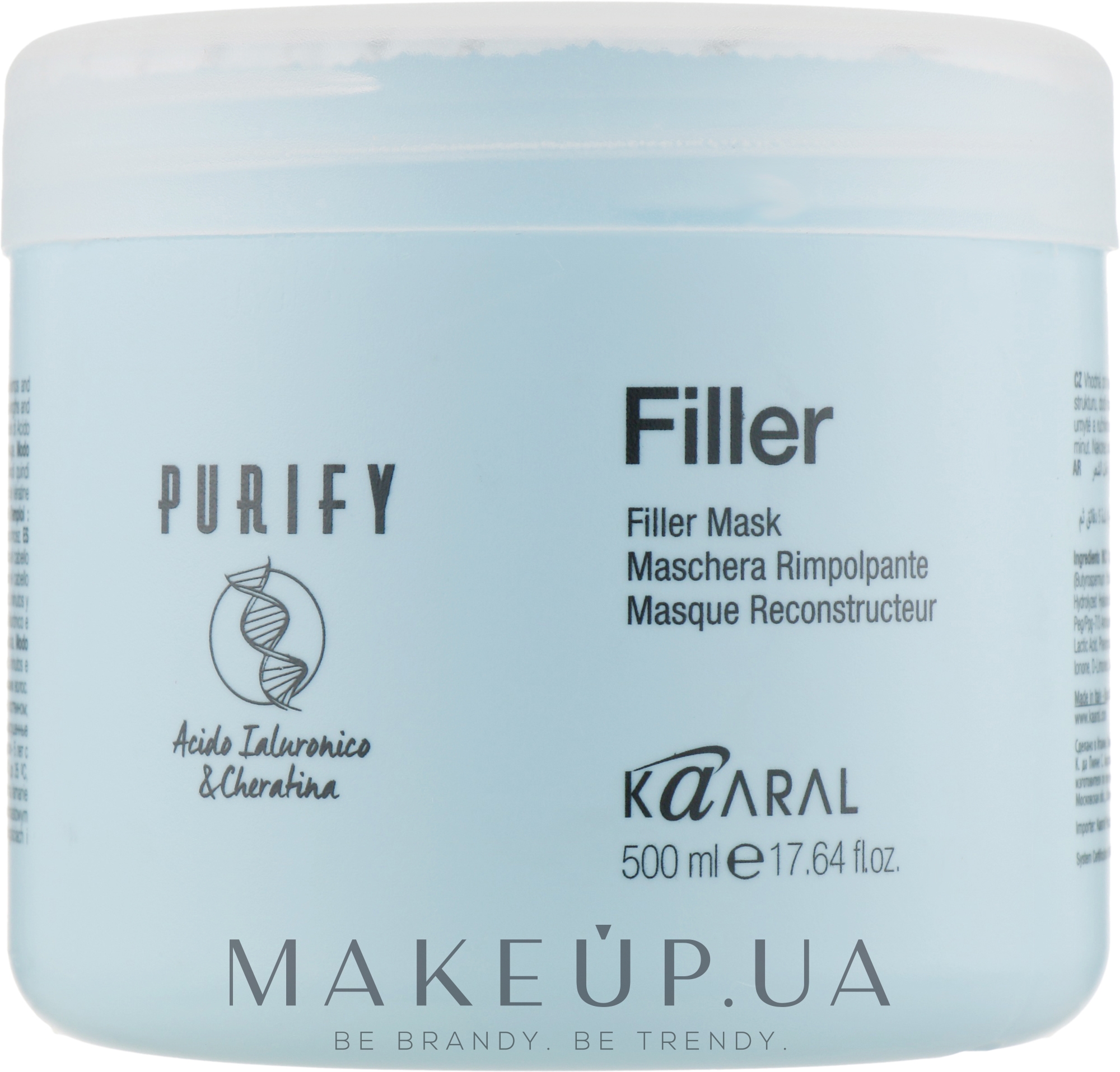 Маска-филлер для волос с кератином и гиалуроновой кислотой - Kaaral Purify Filler Mask  — фото 500ml
