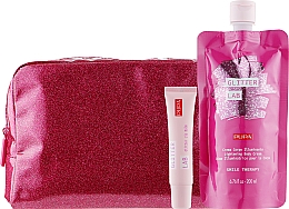 Парфумерія, косметика Набір - Pupa Glitter Lab Smile Therapy (bag + lip balm/15 ml + cream/200ml)