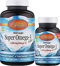 Духи, Парфюмерия, косметика Набор - Carlson Labs Wild Caught Super Omega 3 Gems (gem/100szt + gem/30szt)