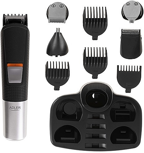 Набор для ухода 5 в 1 с зарядной базой - Adler AD 2943 5-in-1 Grooming Set — фото N4