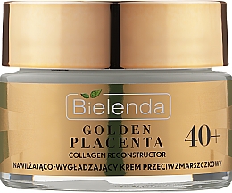 Зволожувальний і розгладжувальний крем проти зморщок 40+ - Bielenda Golden Placenta Collagen Reconstructor — фото N2