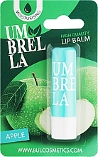 Бальзам для губ в блистере "Яблоко" - Umbrella High Quality Lip Balm Apple — фото N1