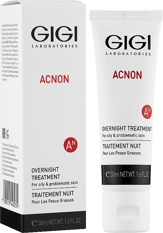 Нічний крем для жирної й проблемної шкіри - Gigi Acnon Overnight Treatment — фото N3