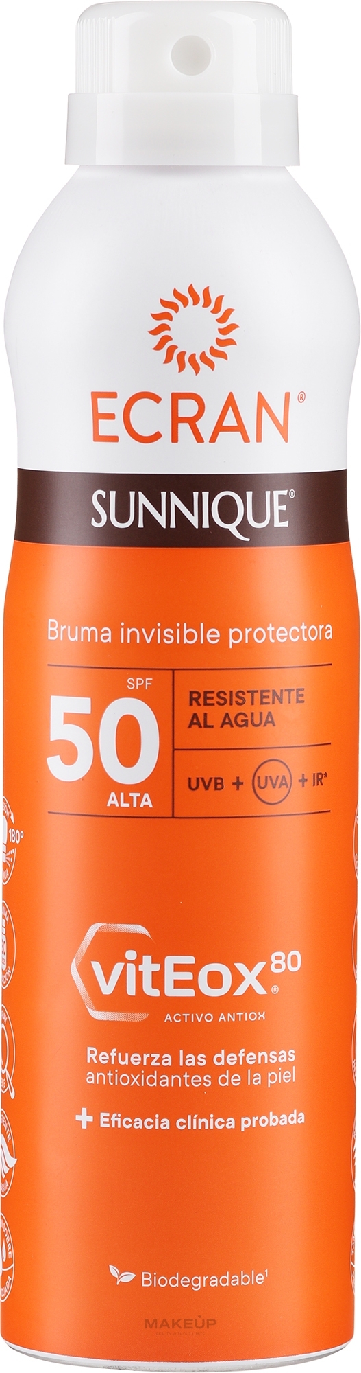 Солнцезащитный спрей - Ecran Sun Lemonoil Spray Protector Invisible SPF50 — фото 250ml
