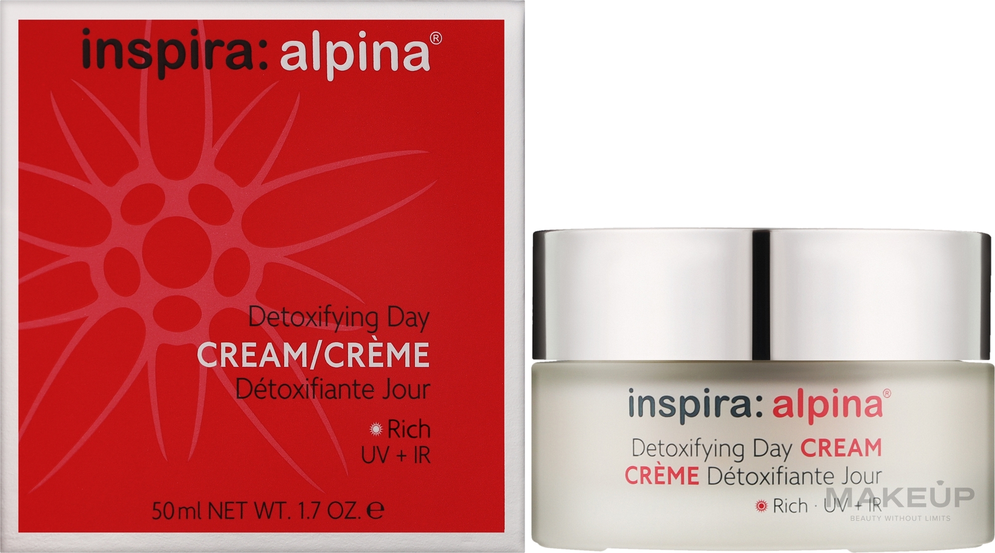 Денний детокс-крем для сухої шкіри обличчя - Inspira:cosmetics Inspira:Alpina Detoxifying Day Cream Rich — фото 50ml