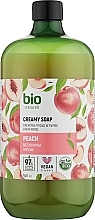 Крем-мыло "Персик" - Bio Naturell Peach Creamy Soap  — фото N2