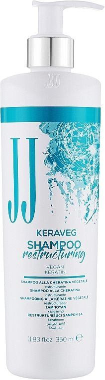 Відновлювальний шампунь для волосся з кератином - JJ Keraveg Shampoo Restructuring — фото N1