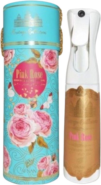 Спрей для дому - Afnan Perfumes Heritage Collection Pink Rose Room & Fabric Mist — фото N1