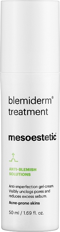 Ночной крем-гель для жирной кожи с акне - Mesoestetic Blemiderm Treatment — фото N1