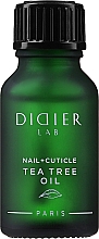 Парфумерія, косметика Олія для нігтів і кутикули "Олія чайного дерева" - Didier Lab Nail + Cuticle Oil Tea Tree Oil
