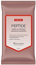Салфетки для снятия макияжа с пептидами - Purederm Peptide Make-Up Remover Cleansing Towelettes  — фото N1