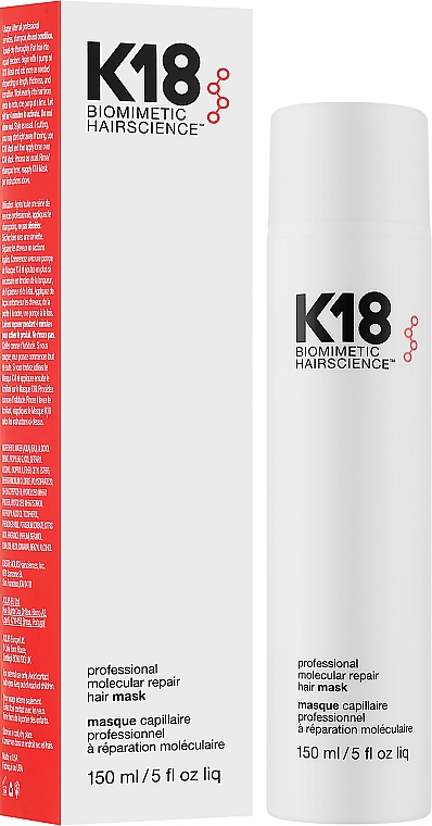 Маска для волосся - K18 Hair Biomimetic Hairscience Professional Molecular Repair Hair Mask — фото N2