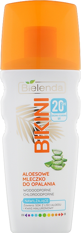 Молочко для загара - Bielenda Bikini Aloe Sun Lotion SPF 20 — фото N1