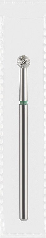 Фреза алмазна зелена "Куля", діаметр 3,5 мм - Divia DF001-35-G — фото N1