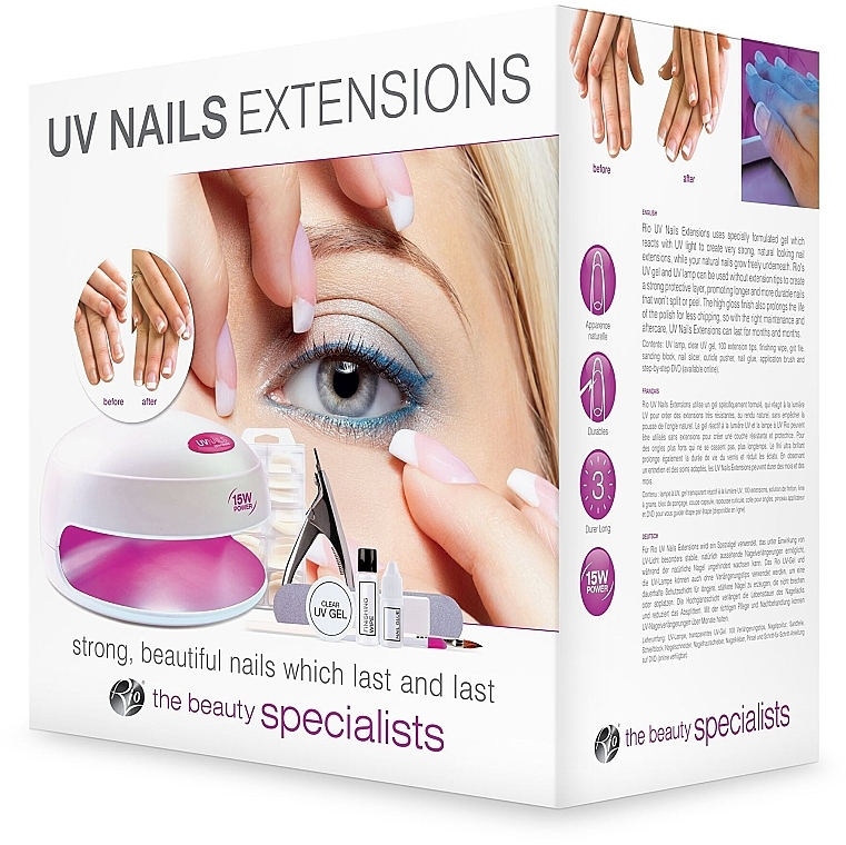 Набор для наращивания ногтей - Rio-Beauty UV Nails Exentensions — фото N1