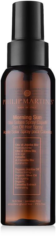 Спрей сонцезахисний для волосся і шкіри голови - Philip Martin's Morning Sun — фото N2